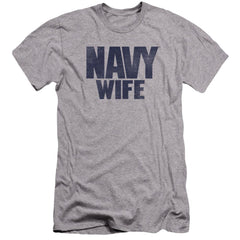 Navy Wife Men's Ultra-Soft 30/1 Cotton Slim Short-Sleeve T-Shirt