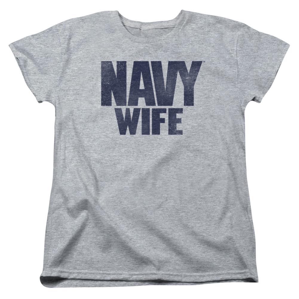Navy Wife Women's 18/1 Cotton Short-Sleeve T-Shirt