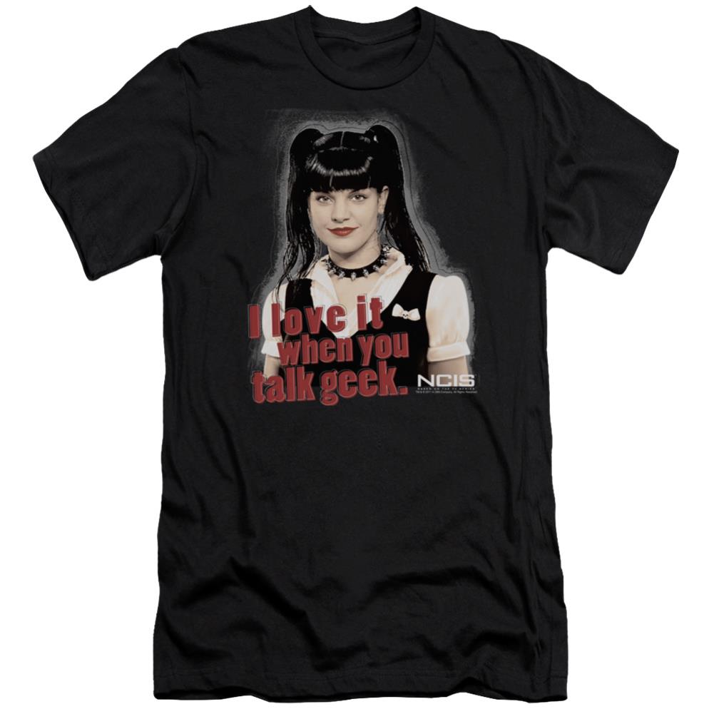 NCIS Geek Talk Men's Ultra-Soft 30/1 Cotton Slim Short-Sleeve T-Shirt