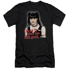 NCIS Geek Talk Men's Ultra-Soft 30/1 Cotton Slim Short-Sleeve T-Shirt