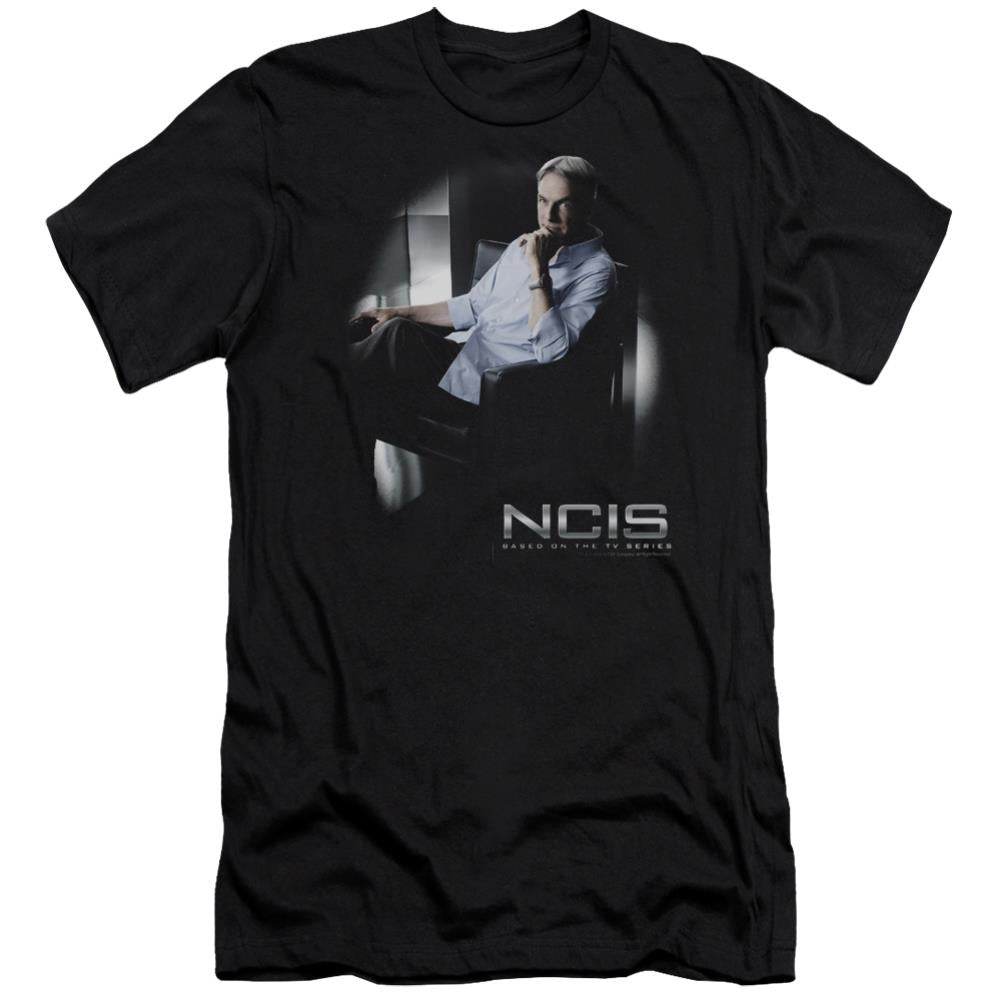 NCIS Gibbs Ponders Men's Ultra-Soft 30/1 Cotton Slim Short-Sleeve T-Shirt