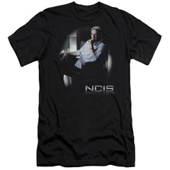 NCIS Gibbs Ponders Men's Ultra-Soft 30/1 Cotton Slim Short-Sleeve T-Shirt