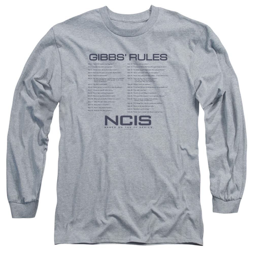 NCIS Gibbs Rules Men's 18/1 Cotton Long-Sleeve T-Shirt