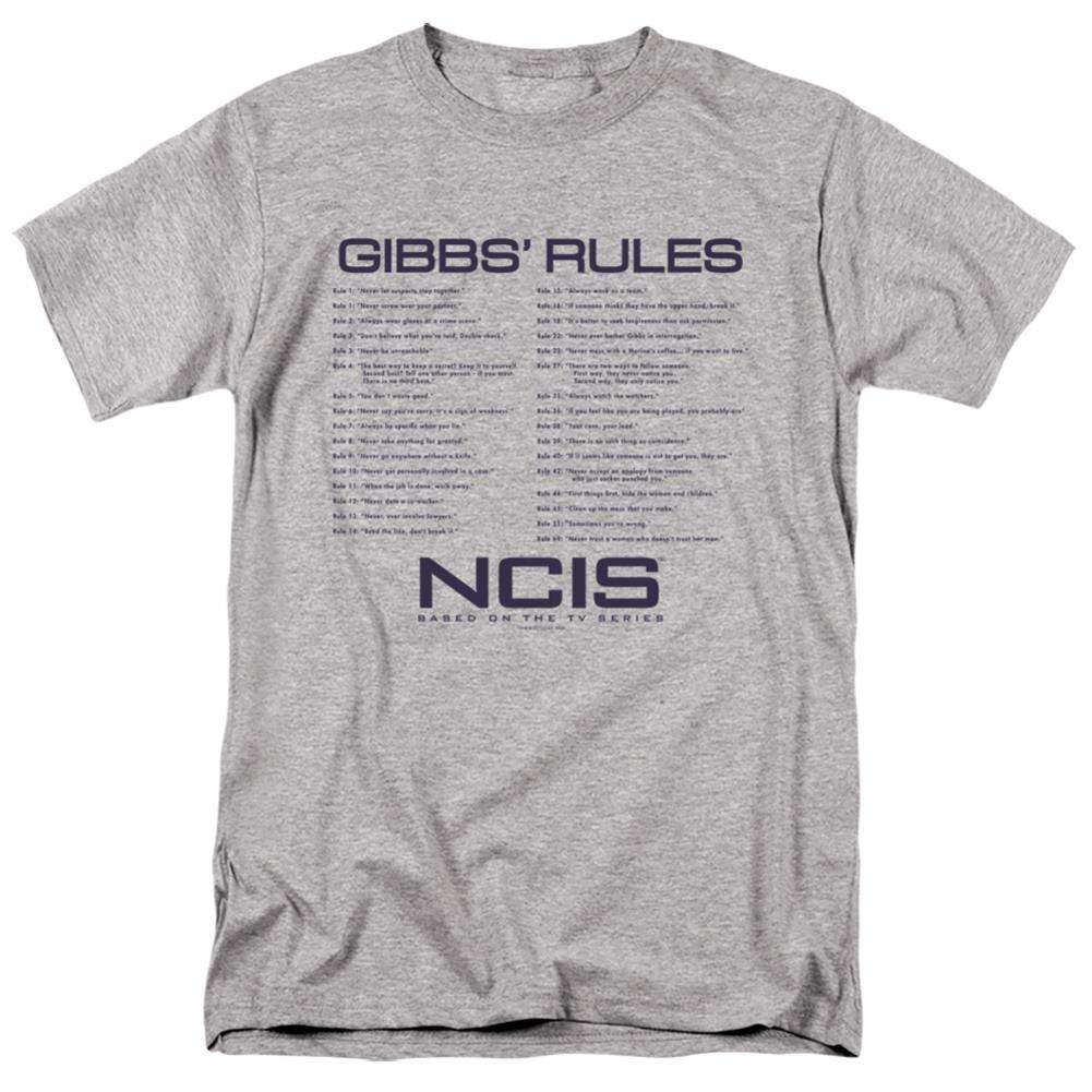 NCIS Gibbs Rules Men's 18/1 Cotton Short-Sleeve T-Shirt