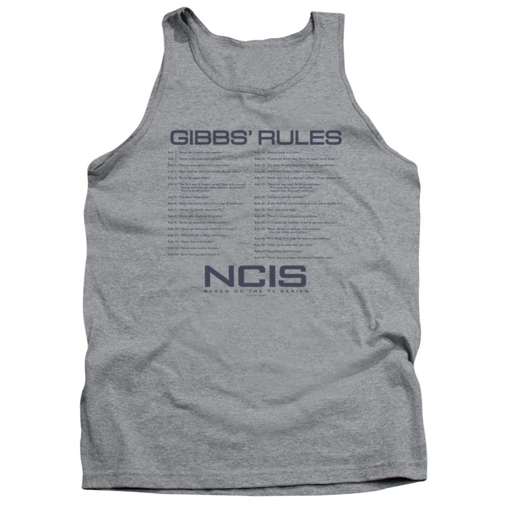 NCIS Gibbs Rules Men's 18/1 Cotton Tank Top