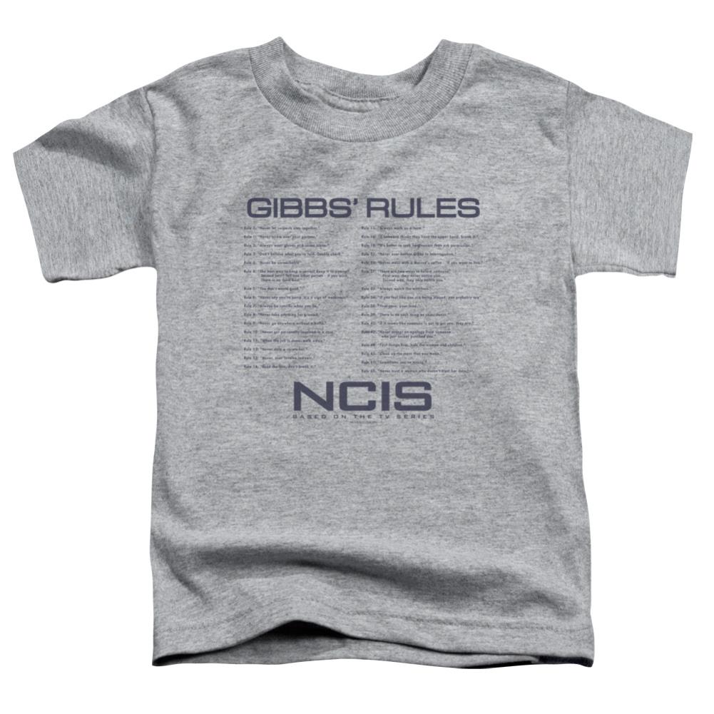 NCIS Gibbs Rules Toddler 18/1 Cotton Short-Sleeve T-Shirt