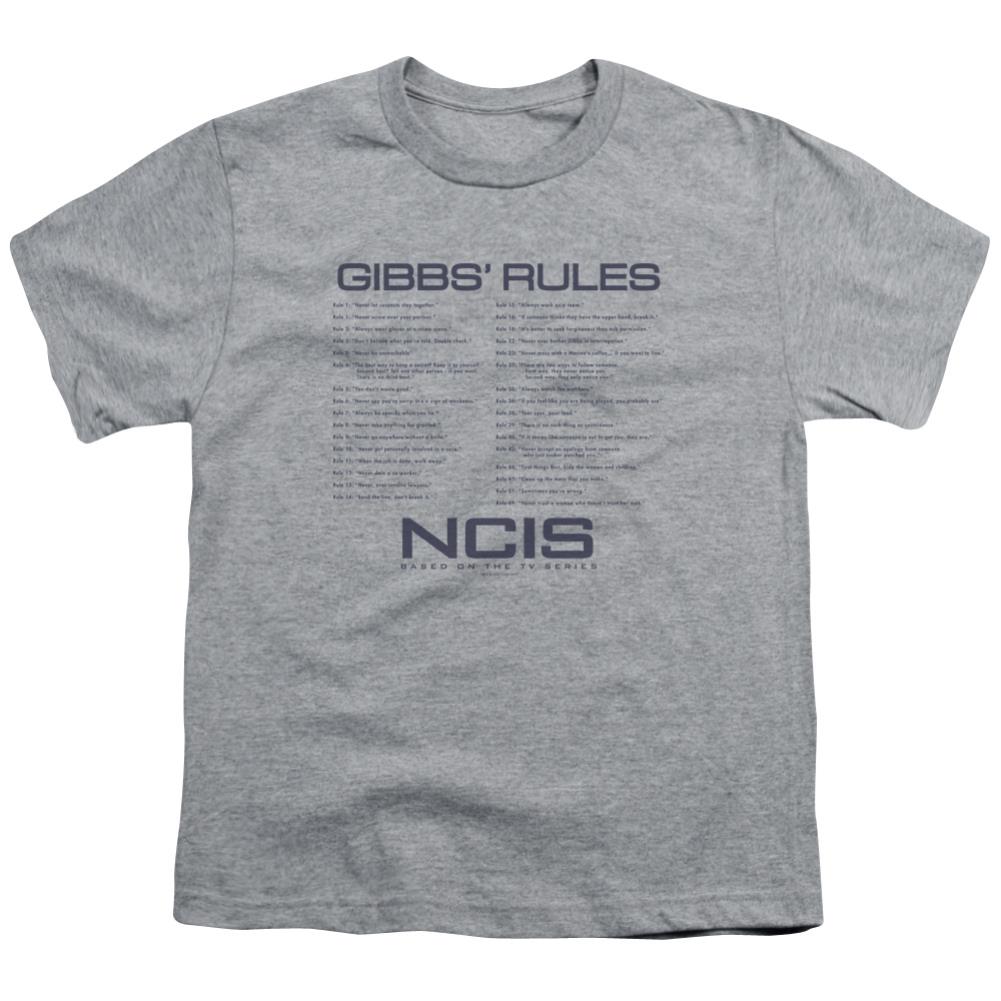 NCIS Gibbs Rules Youth 18/1 100% Cotton Short-Sleeve T-Shirt