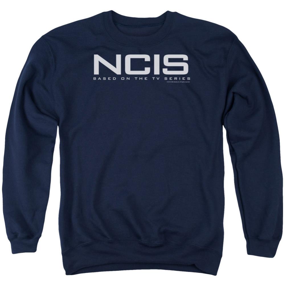 NCIS Logo Men's Crewneck 50 50 Poly Long-Sleeve T-Shirt
