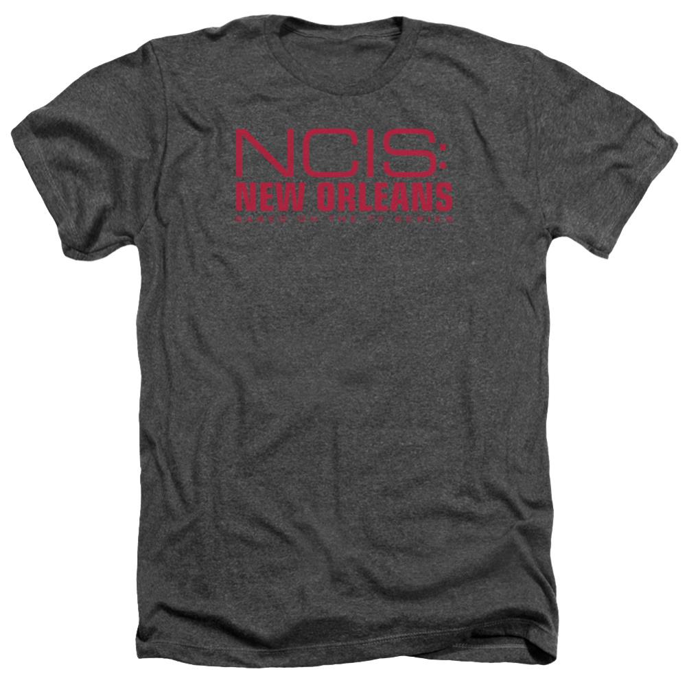 NCIS: New Orleans Logo Men's 30/1 Heather 60 40 Poly Short-Sleeve T-Shirt
