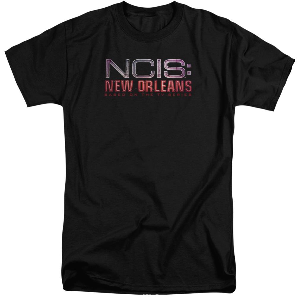 NCIS: New Orleans Neon Sign Men's 18/1 Tall Cotton Short-Sleeve T-Shirt