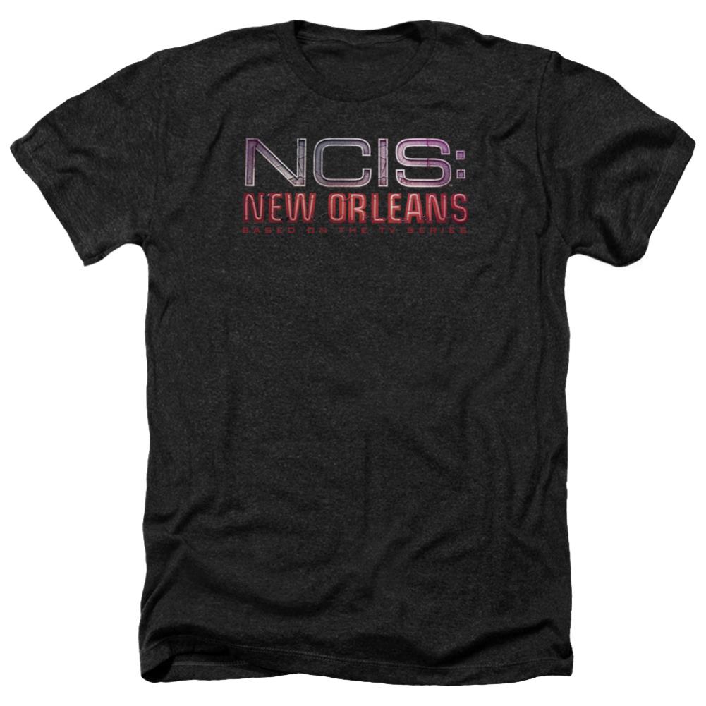NCIS: New Orleans Neon Sign Men's 30/1 Heather 60 40 Poly Short-Sleeve T-Shirt