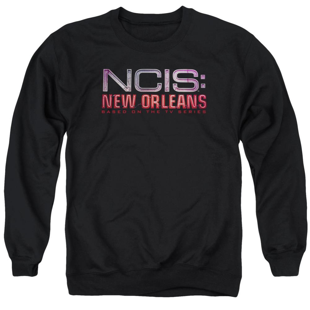 NCIS: New Orleans Neon Sign Men's Crewneck 50 50 Poly Long-Sleeve T-Shirt