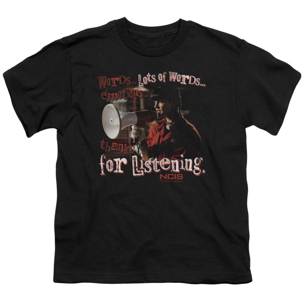 NCIS Thanks For Listening Youth 18/1 100% Cotton Short-Sleeve T-Shirt
