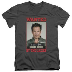 NCIS Wanted Men's 30/1 Cotton Slim V-Neck T-Shirt