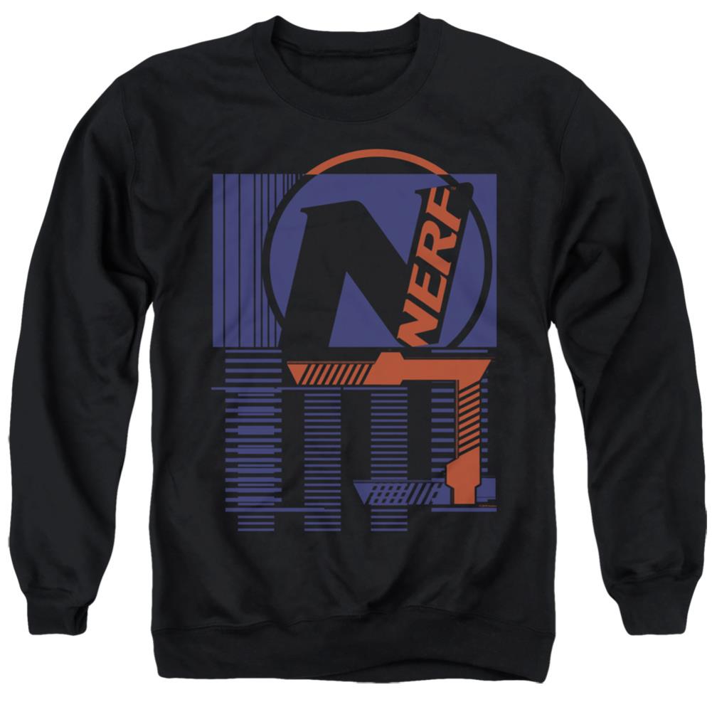 Nerf Grid Men's Crewneck 50 50 Poly Long-Sleeve T-Shirt