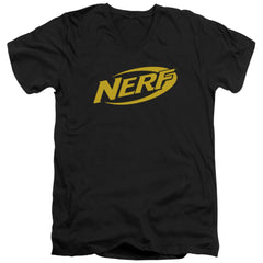 Nerf Logo Men's 30/1 Cotton Slim V-Neck T-Shirt