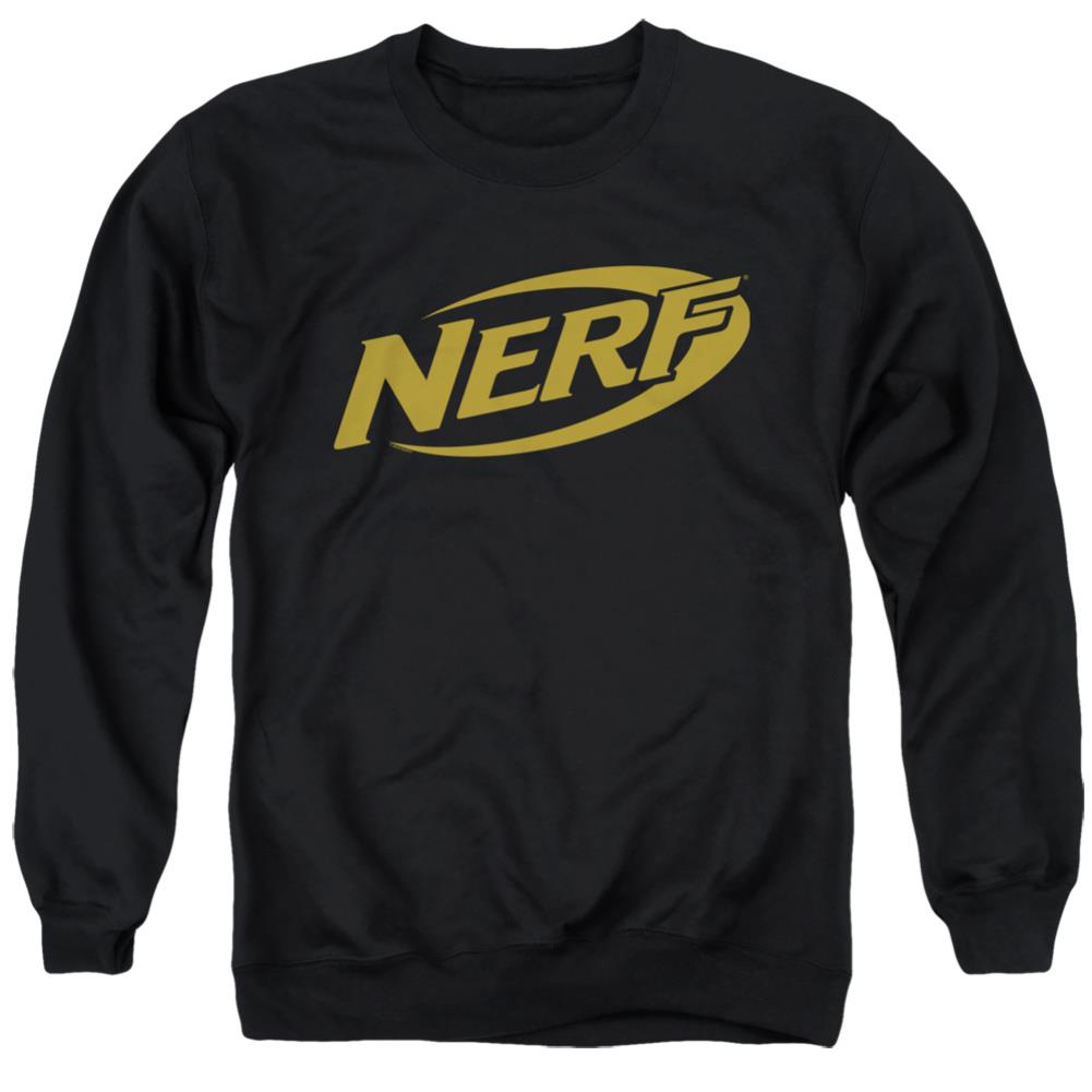 Nerf Logo Men's Crewneck 50 50 Poly Long-Sleeve T-Shirt