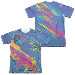 Nerf Neon Collage (Front/Back Print) Men's Regular Fit Poly Cotton Short-Sleeve T-Shirt
