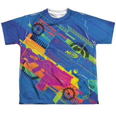Nerf Neon Collage Youth Regular Fit Poly Short-Sleeve T-Shirt