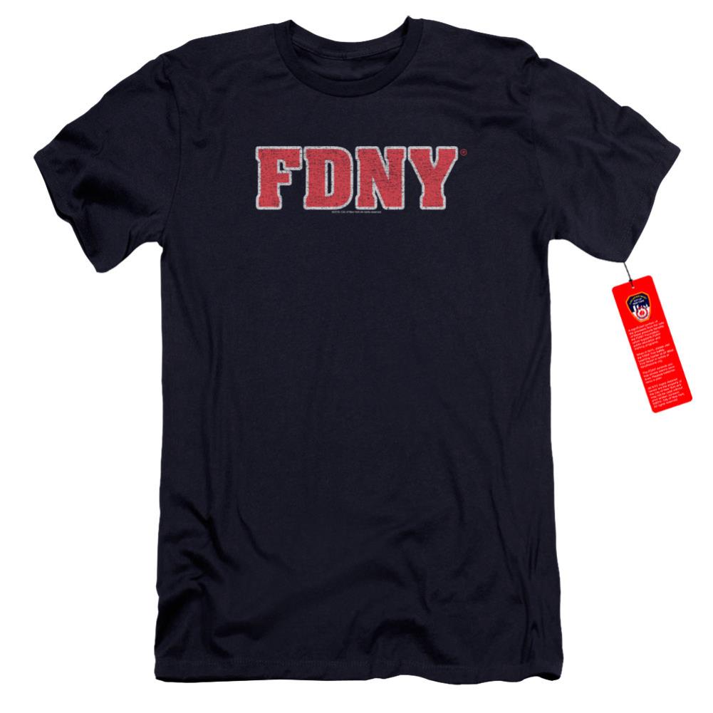 New York City FDNY Men's Ultra-Soft 30/1 Cotton Slim Short-Sleeve T-Shirt