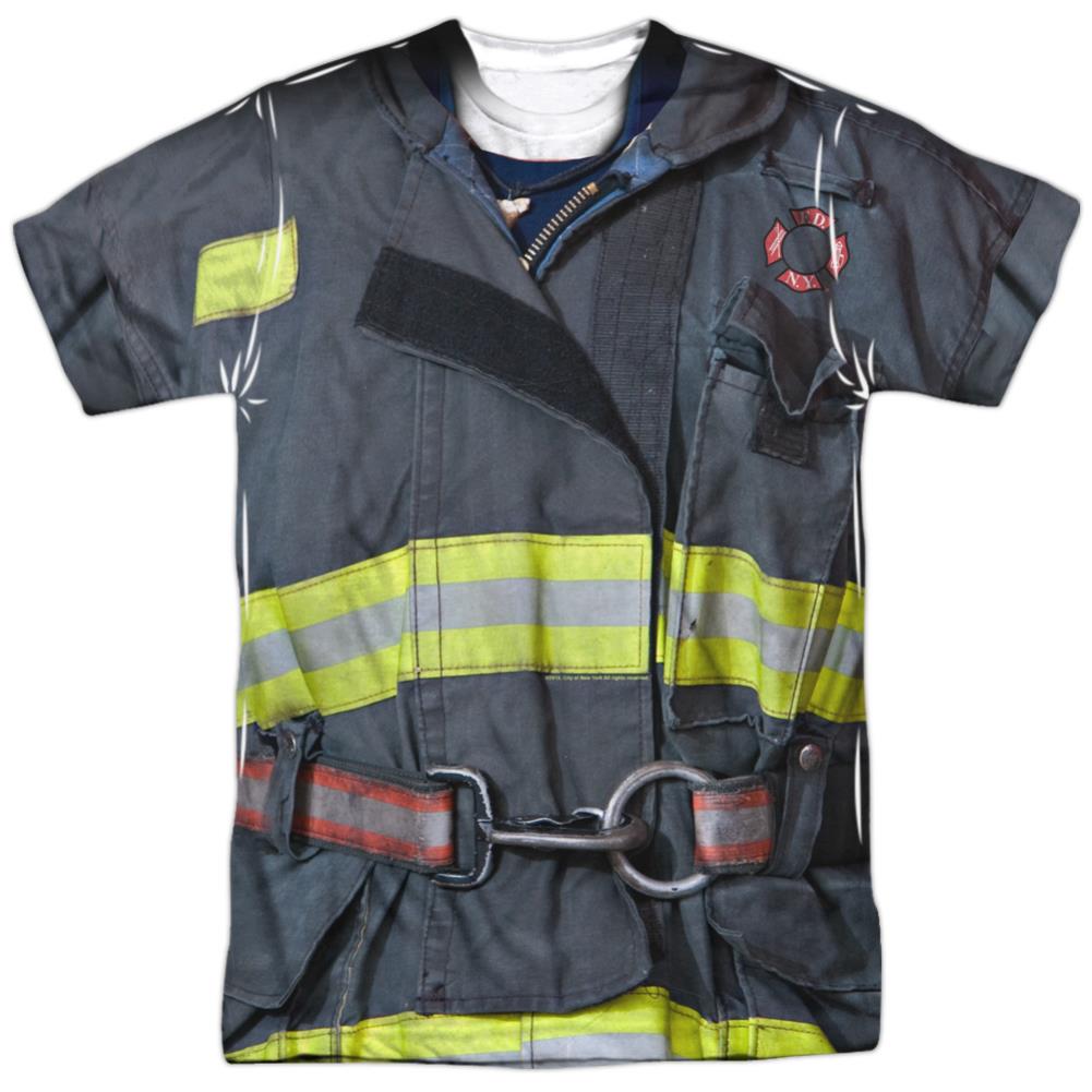 New York City FDNY Uniform Men's Regular Fit Polyester Short-Sleeve T-Shirt