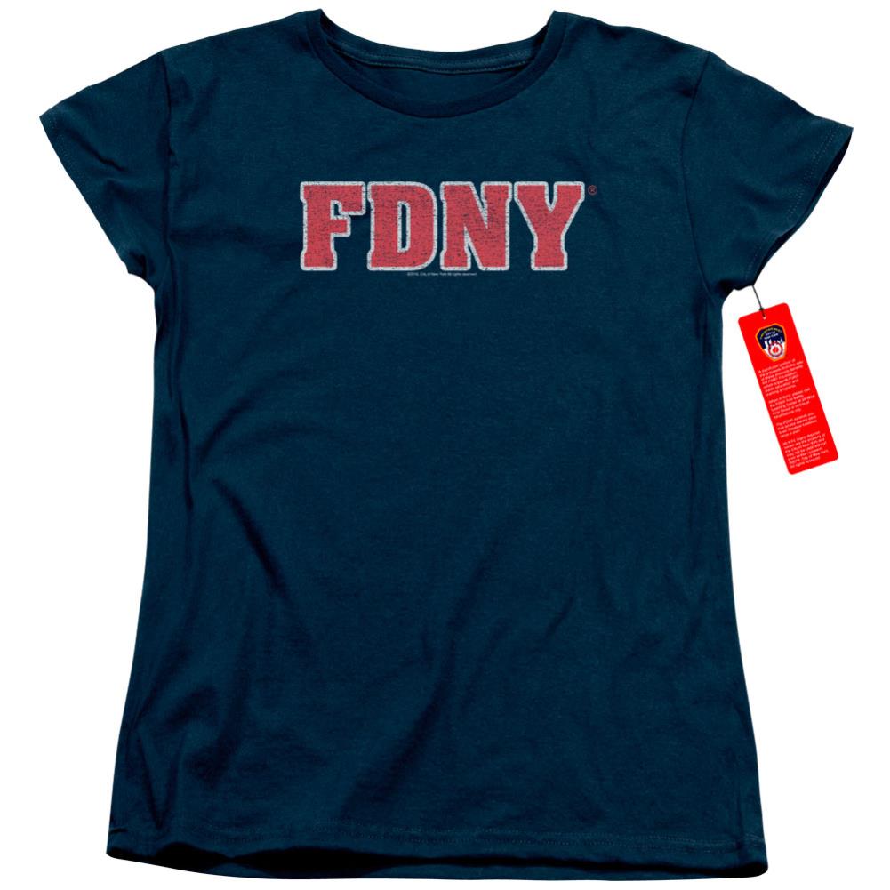 New York City FDNY Women's 18/1 Cotton Short-Sleeve T-Shirt