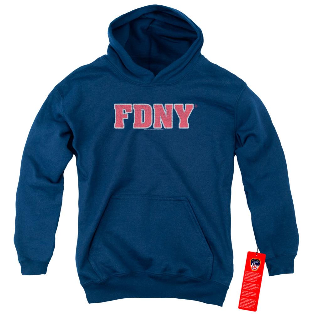 New York City FDNY Youth Cotton Poly Pull-Over Hoodie