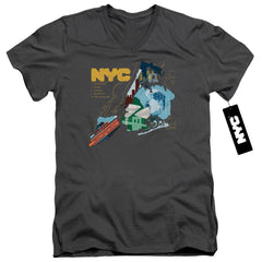New York City Five Boroughs Men's 30/1 Cotton Slim V-Neck T-Shirt