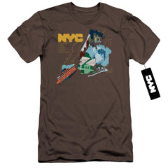 New York City Five Boroughs Men's Ultra-Soft 30/1 Cotton Slim Short-Sleeve T-Shirt