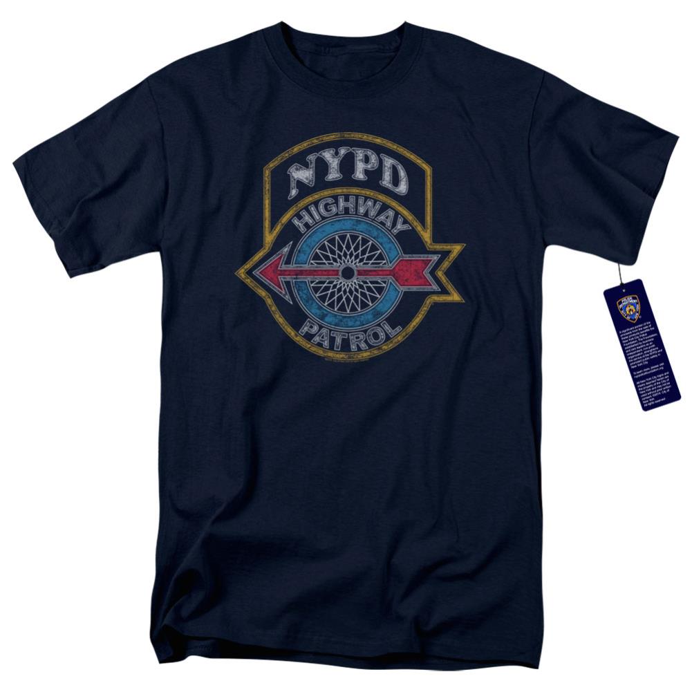 New York City Highway Patrol Men's 18/1 Cotton Short-Sleeve T-Shirt