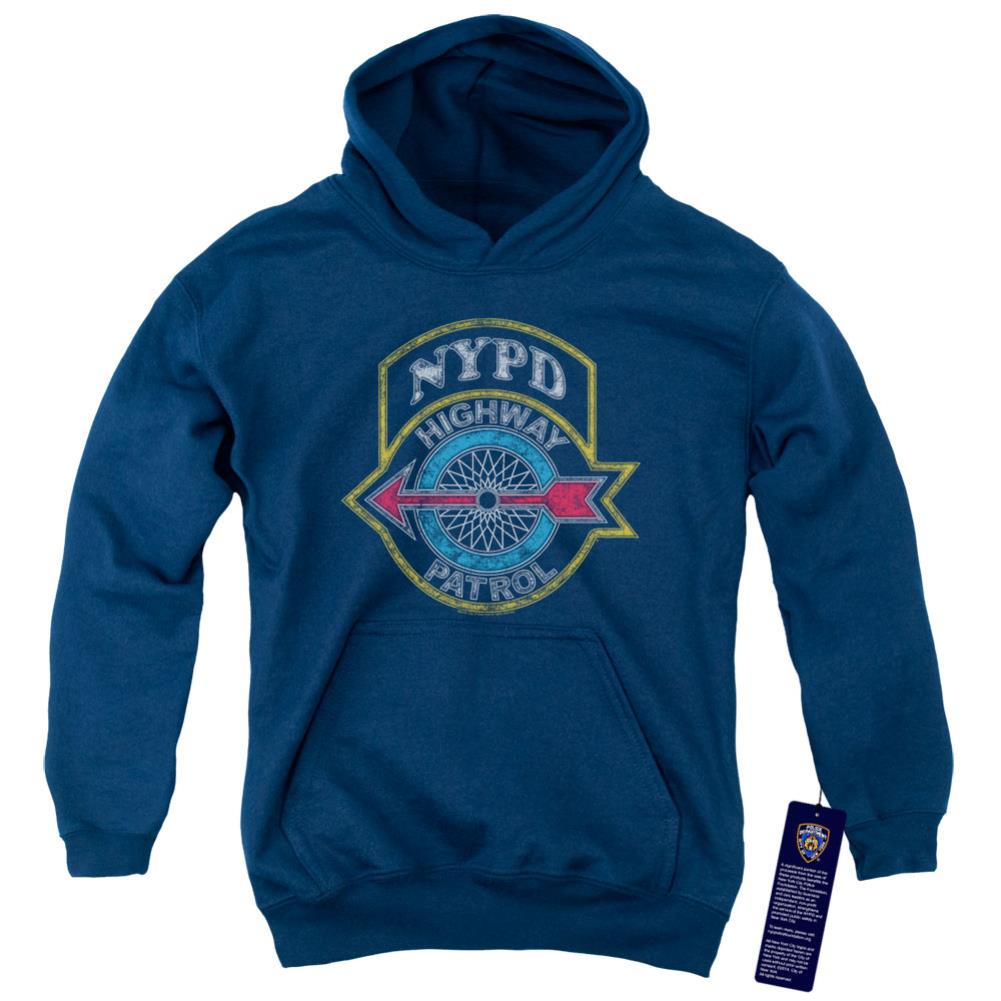 New York City Highway Patrol Youth Cotton Poly Pull-Over Hoodie
