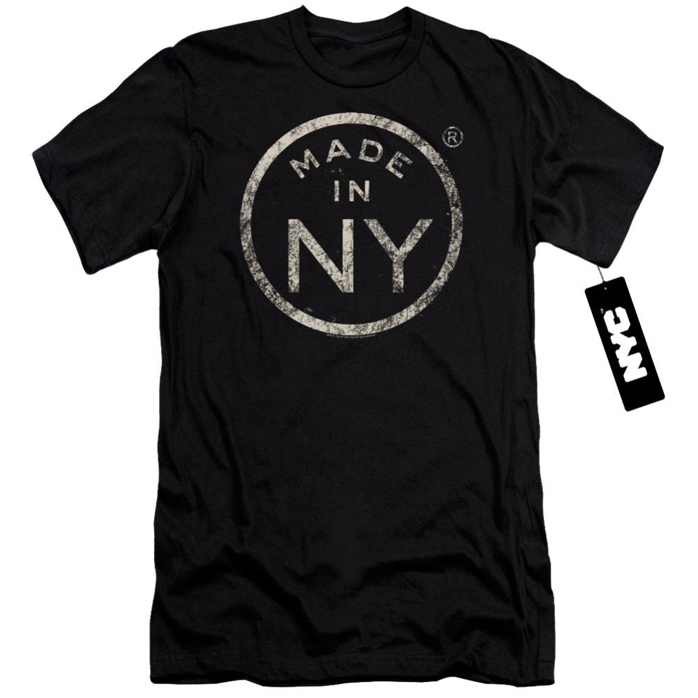 New York City NY Made Men's Ultra-Soft 30/1 Cotton Slim Short-Sleeve T-Shirt