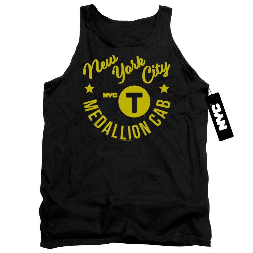 New York City NYC Hipster Taxi Tee Men's 18/1 Cotton Tank Top