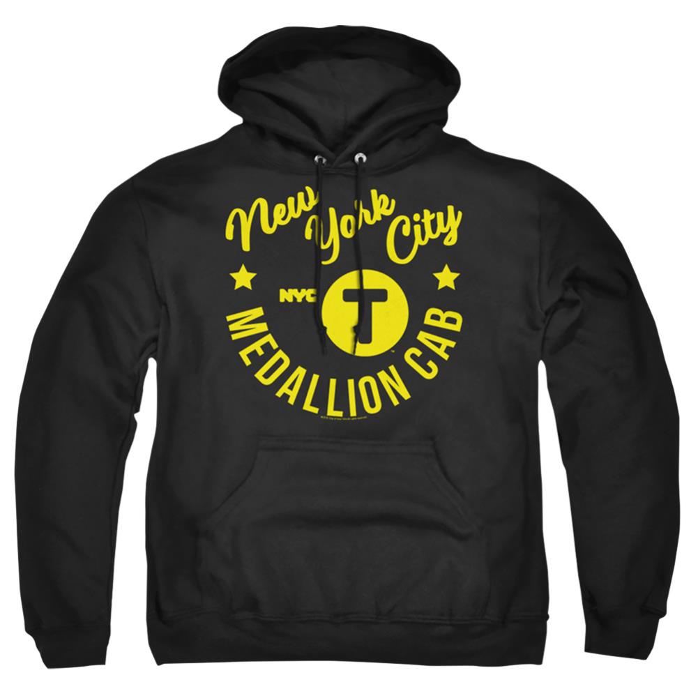 New York City NYC Hipster Taxi Tee Men's Pull-Over 75 25 Poly Hoodie