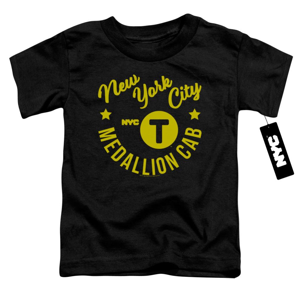 New York City NYC Hipster Taxi Tee Toddler 18/1 Cotton Short-Sleeve T-Shirt