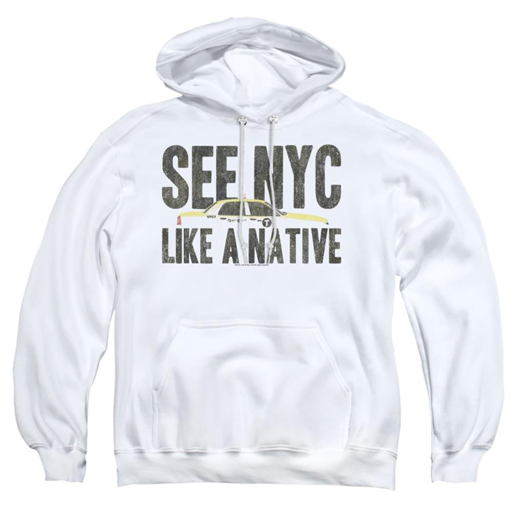 New York City NYC Like A Native Men's Pull-Over 75 25 Poly Hoodie