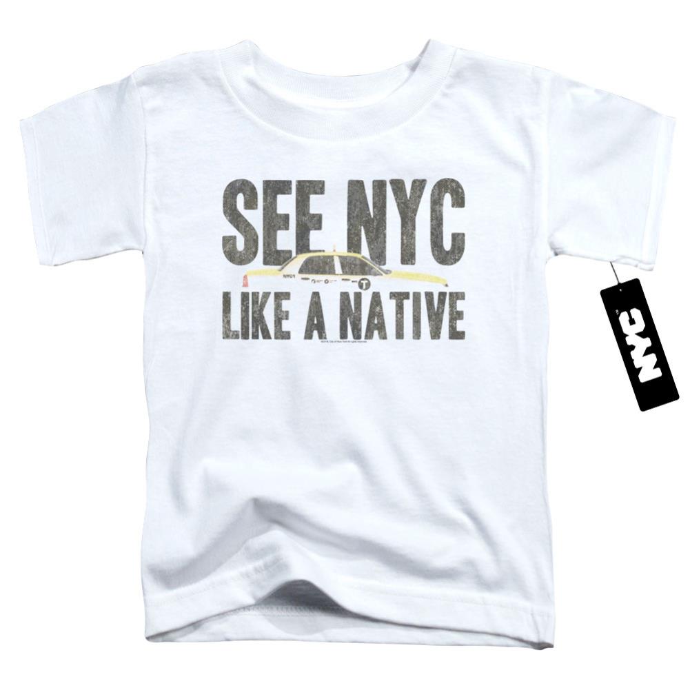 New York City NYC Like A Native Toddler 18/1 Cotton Short-Sleeve T-Shirt