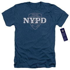 New York City NYPD Men's 30/1 Heather 60 40 Poly Short-Sleeve T-Shirt