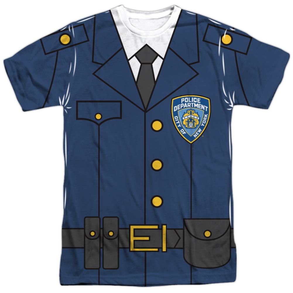 New York City Police Uniform Men's Regular Fit Polyester Short-Sleeve T-Shirt