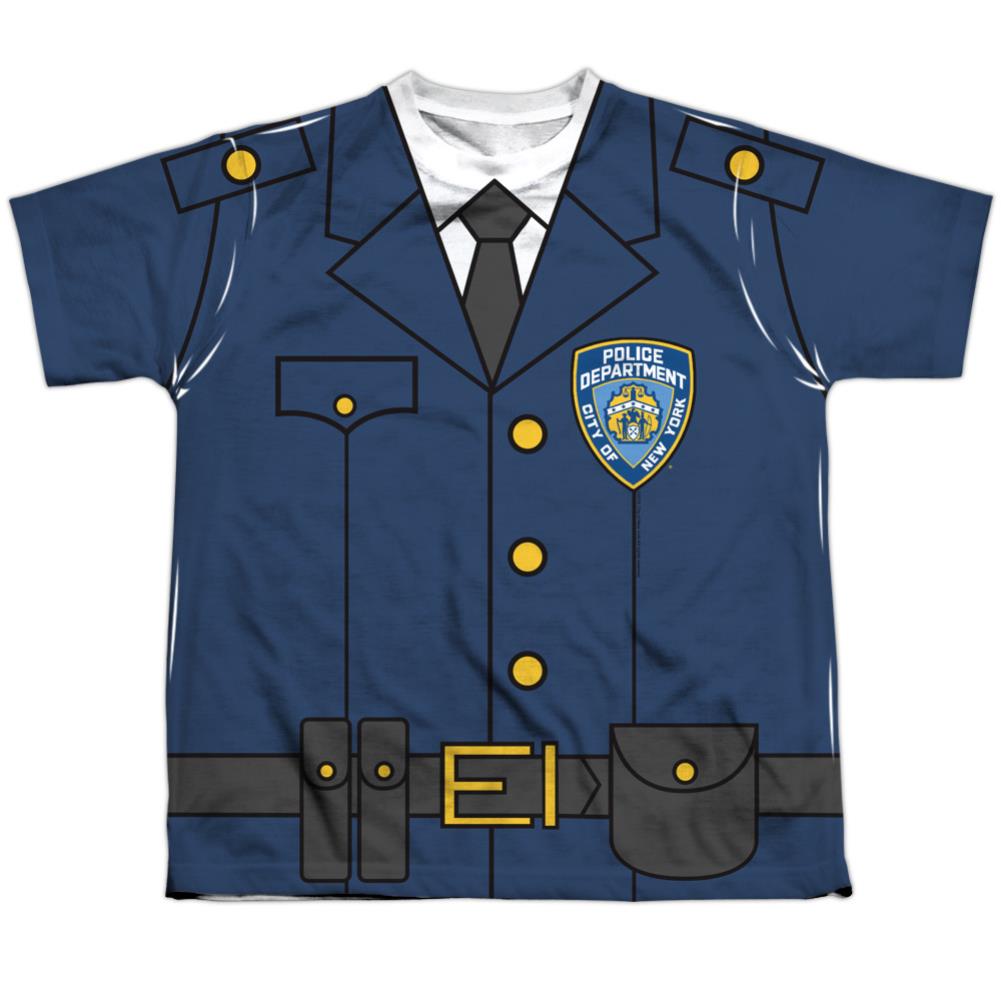 New York City Police Uniform Youth Regular Fit Poly Short-Sleeve T-Shirt