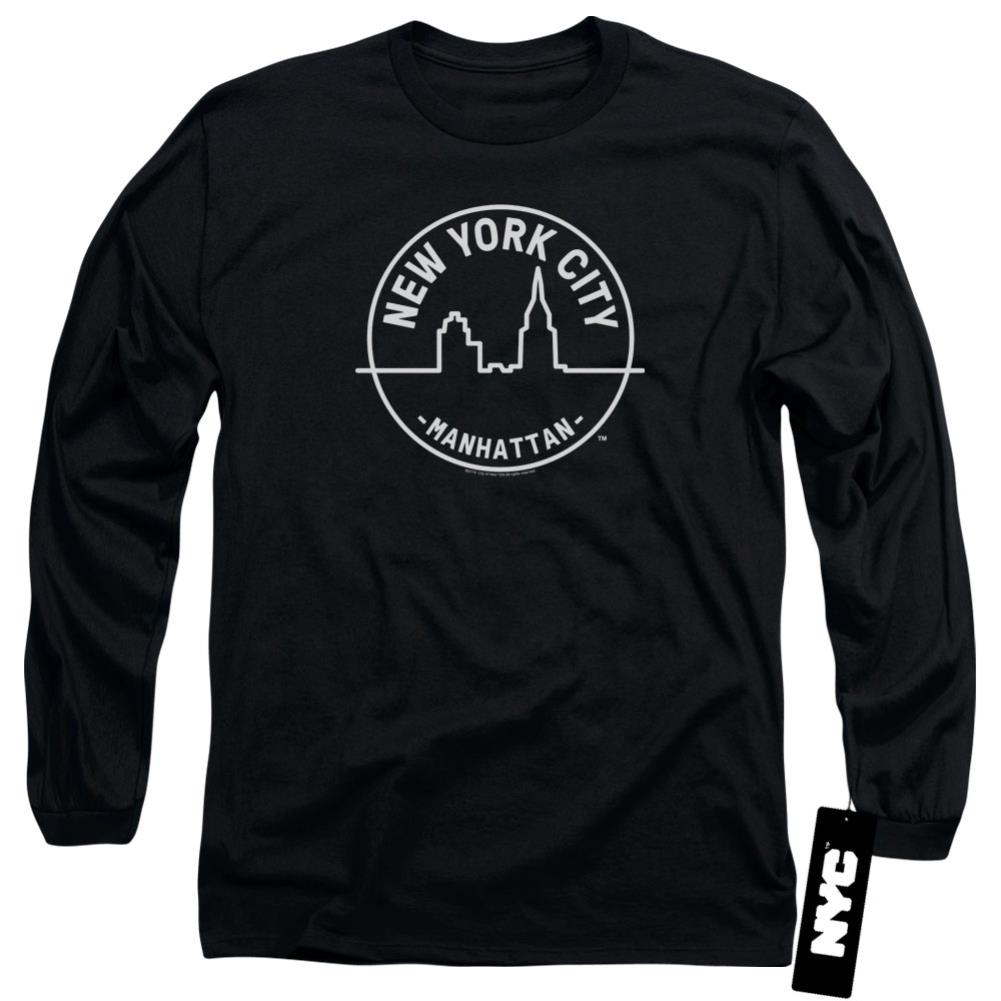 New York City See NYC Manhattan Men's 18/1 Cotton Long-Sleeve T-Shirt