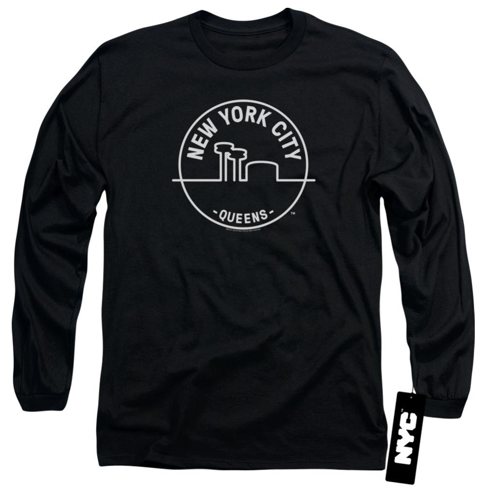 New York City See NYC Queens Men's 18/1 Cotton Long-Sleeve T-Shirt