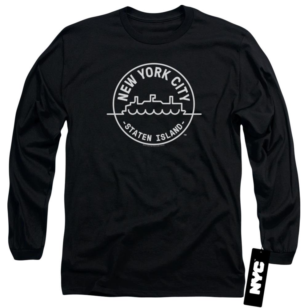 New York City See NYC Staten Island Men's 18/1 Cotton Long-Sleeve T-Shirt