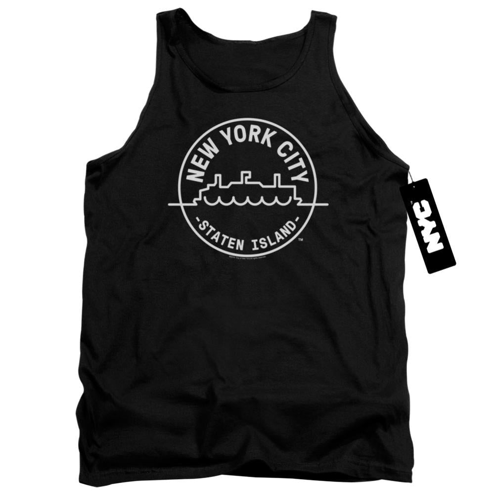 New York City See NYC Staten Island Men's 18/1 Cotton Tank Top