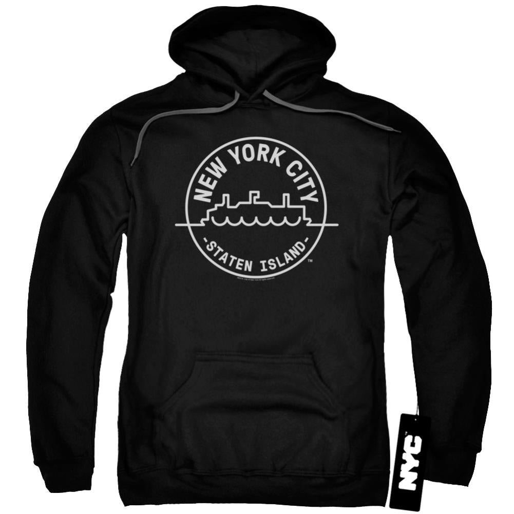 New York City See NYC Staten Island Men's Pull-Over 75 25 Poly Hoodie