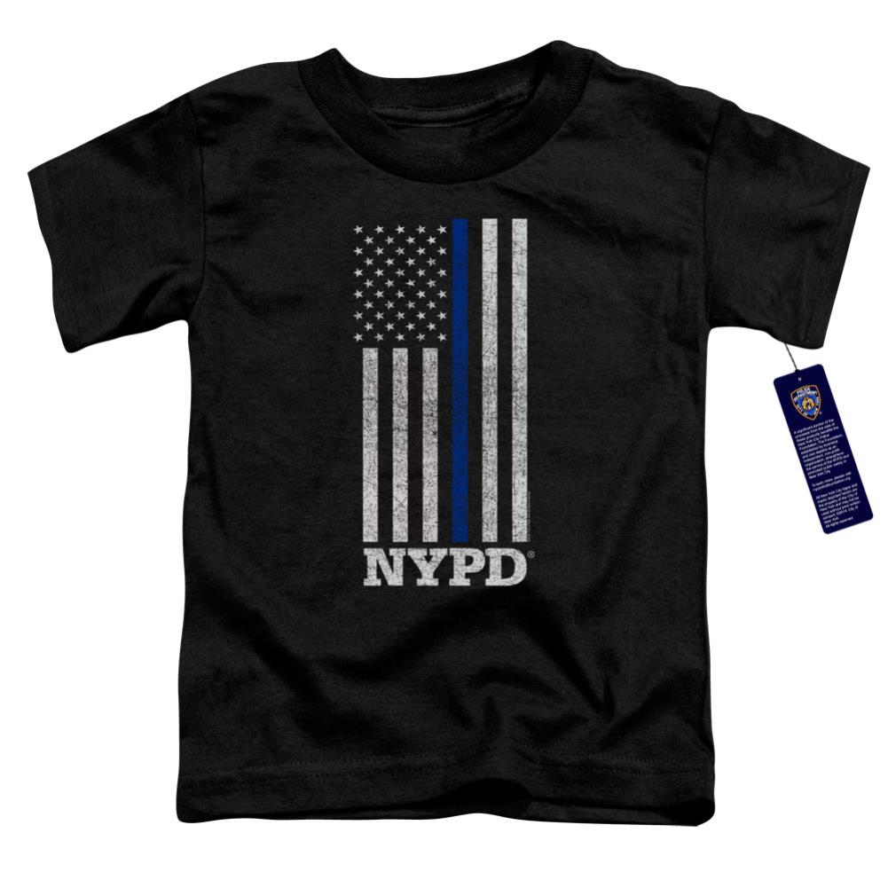 New York City Thin Blue Line Toddler 18/1 Cotton Short-Sleeve T-Shirt