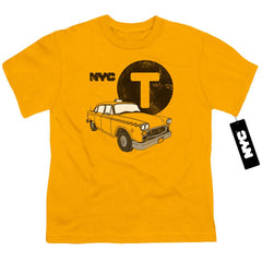 New York City Yellow Cab Youth 18/1 100% Cotton Short-Sleeve T-Shirt