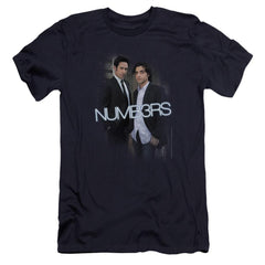 Numb3Rs Don & Charlie Men's Ultra-Soft 30/1 Cotton Slim Short-Sleeve T-Shirt