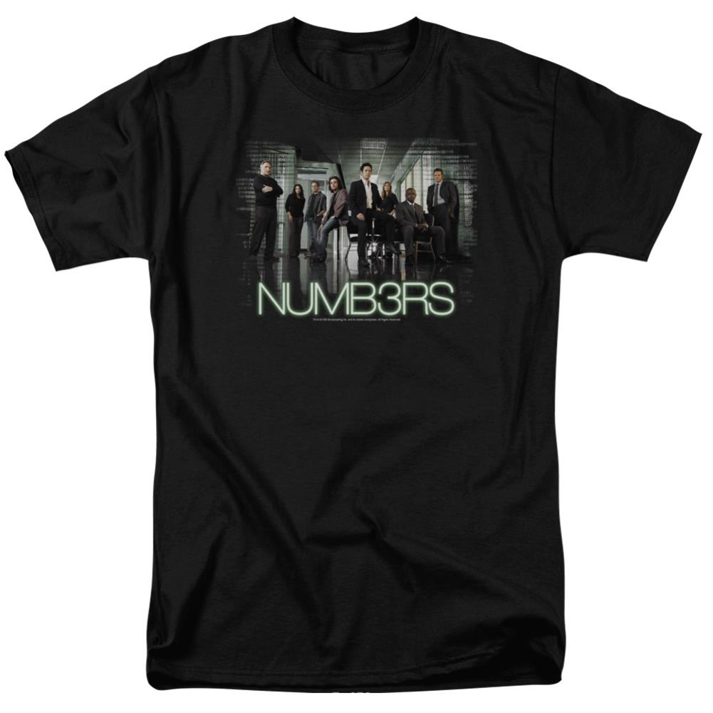 Numb3Rs Numbers Cast Men's 18/1 Cotton Short-Sleeve T-Shirt