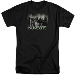 Numb3Rs Numbers Cast Men's 18/1 Tall Cotton Short-Sleeve T-Shirt